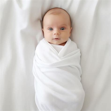 Baby wrapped in a soft blanket