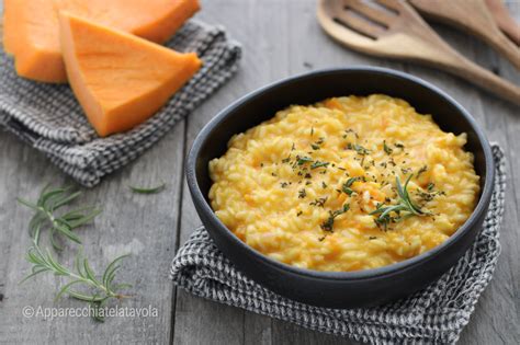 ciotola di risotto cremoso alla zucca