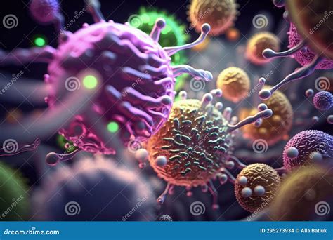 Microscopio con batteri