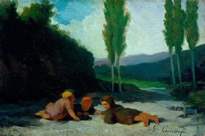Giuseppe Ciaranfi, Bambini sul greto del fiume