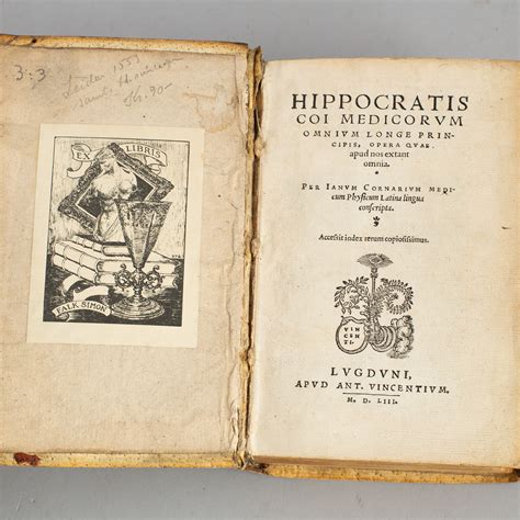 Copertina del Corpus Hippocraticum