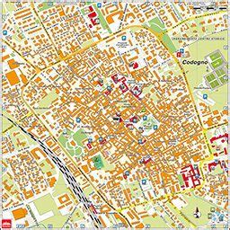 mappa di Codogno con indicata la Via F.