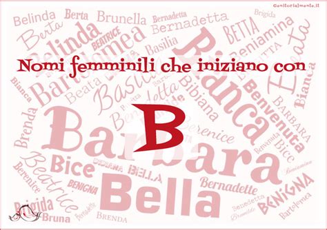 Origini e significati di nomi femminili con la B