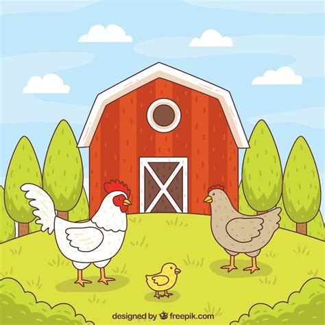 Disegno rappresentativo di un pollaio stilizzato in un parco giochi