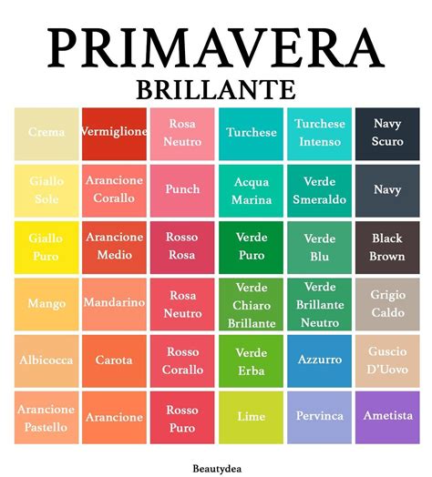 infografica palette colori stringate donna