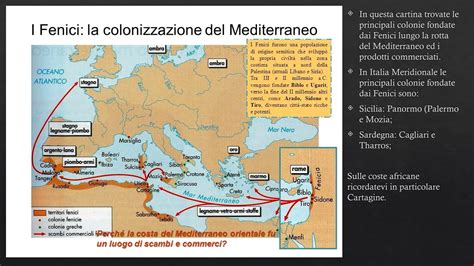 Mappa storica delle rotte commerciali del Mar Mediterraneo nell'antichità