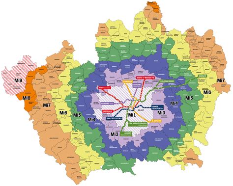 Mappa delle zone di spedizione con corriere