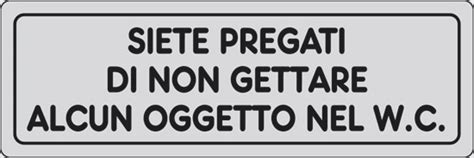 Simbolo di non gettare nel WC