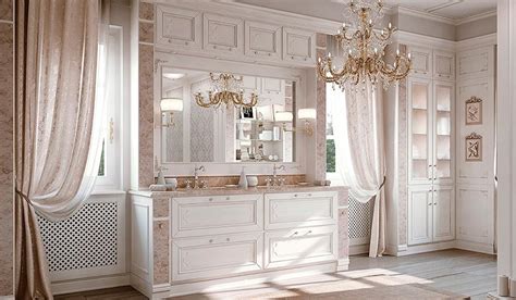 Specchio bagno sopra lavabo in stile classico