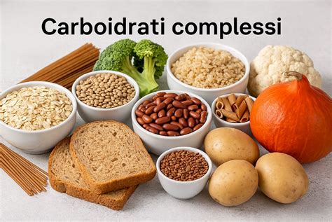 Infografica sui carboidrati complessi e raffinati