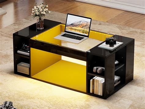 Tavolino da salotto con ripiani aperti