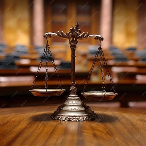 Bilancia della giustizia in un'aula di tribunale