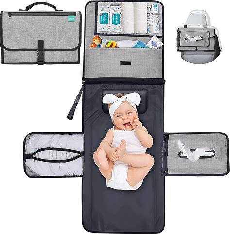 Borsa fasciatoio e fasciatoio portatile con accessori per neonati