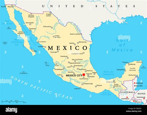 Mappa del Chiapas, Messico