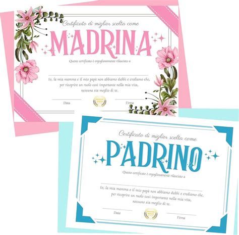 Scelta del padrino e della madrina