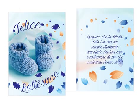Biglietto di auguri battesimo non religioso