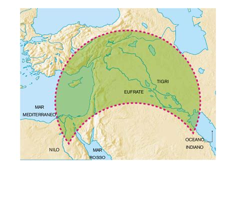 Rappresentazione artistica di un antico insediamento agricolo nella Mezzaluna Fertile