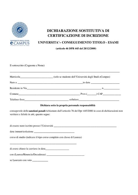 Documenti iscrizione università