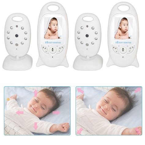 baby monitor con visione notturna e sensore di temperatura