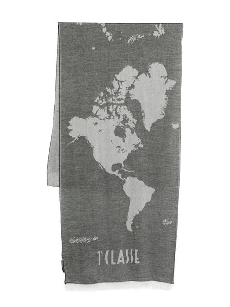 Alviero Martini Geo map fabric detail