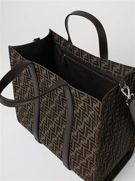 Borsa per il cambio Fendi in nylon con pattern FF