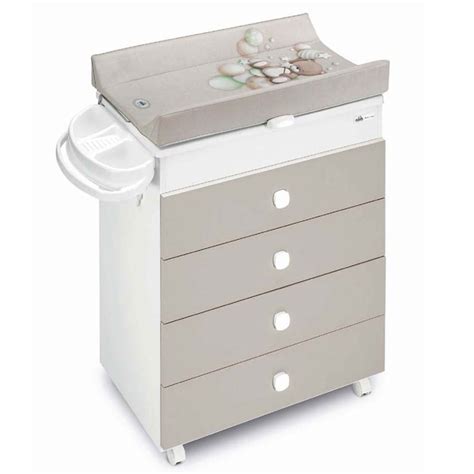 Vaschetta anatomica estraibile per fasciatoio con sistema di scarico