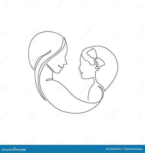 illustrazione astratta della maternità e del supporto familiare