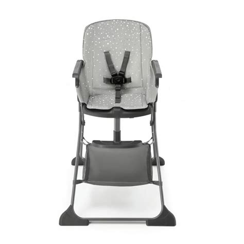 Veduta esplosa di un seggiolone con dettaglio dell'imbottitura rimovibile