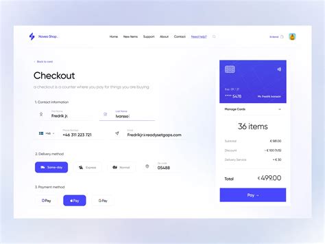 Pagina checkout online