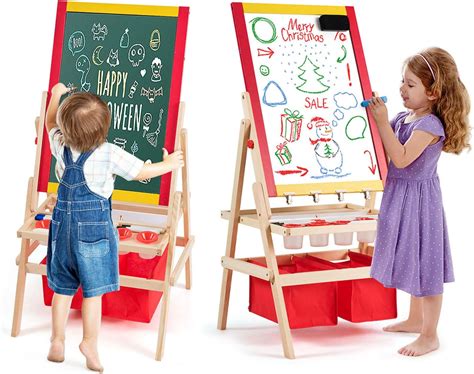 Cavalletto da disegno per bambini con rotolo di carta