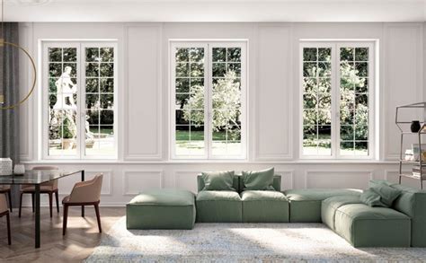 Finestra stile inglese con inglesina