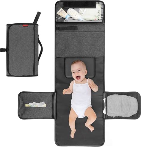 Fasciatoio portatile pieghevole con tasche