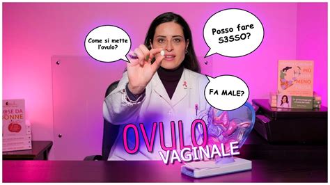 Illustrazione su come inserire un ovulo vaginale