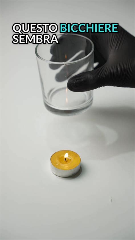 esperimento didattico con candela e materiali di sicurezza
