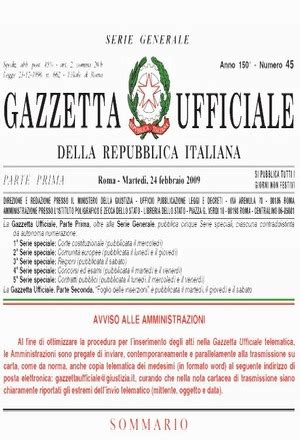 Gazzetta Ufficiale della Repubblica Italiana