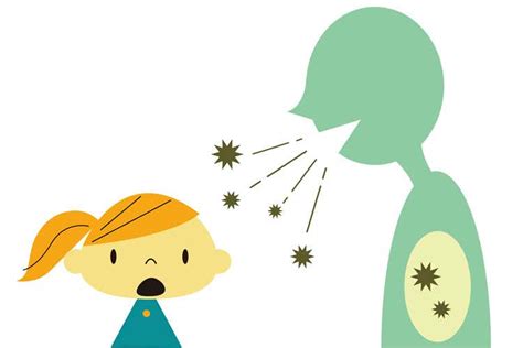 Goccioline di saliva che si diffondono nell'aria quando una persona tossisce