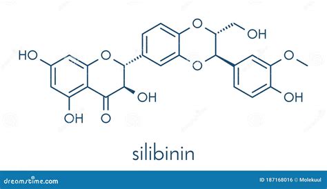 Struttura molecolare della silimarina