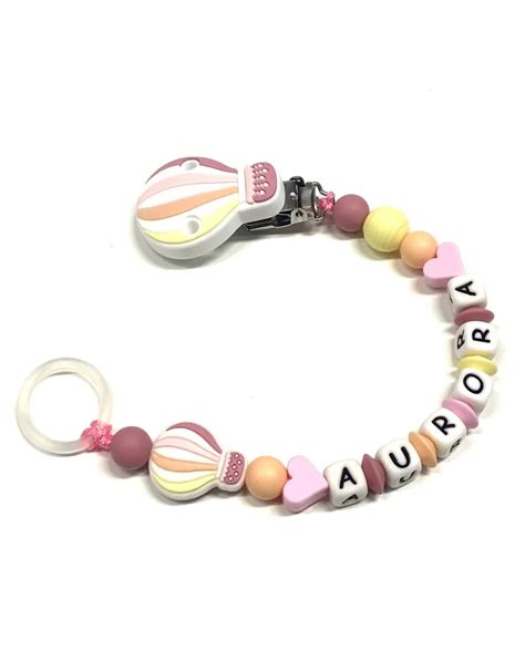 Esempi di catenelle portaciuccio personalizzate con nome