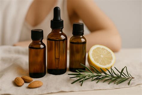 Illustrazione di oli vegetali per la pelle