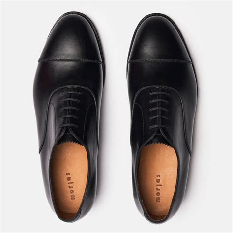 Scarpe Oxford Cap Toe nere