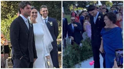Foto di Cecilia Rodriguez e Ignazio Moser il giorno del loro matrimonio in Toscana