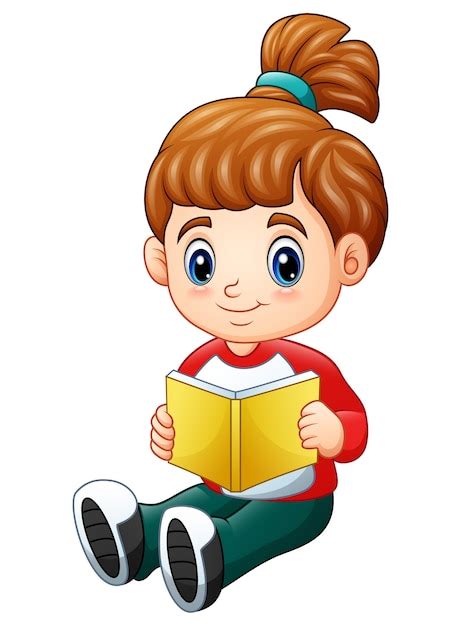 Bambina che legge un libro con fiori