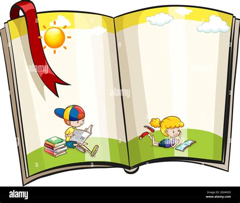 Illustrazione di un libro aperto con scritte eleganti