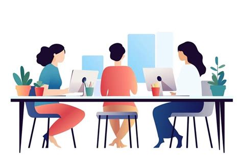 Donne incinta che lavorano alla scrivania
