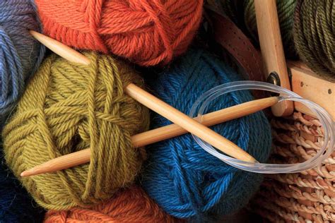 Yarn and knitting needles