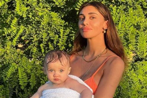 Belen Rodriguez con la figlia Luna Marì