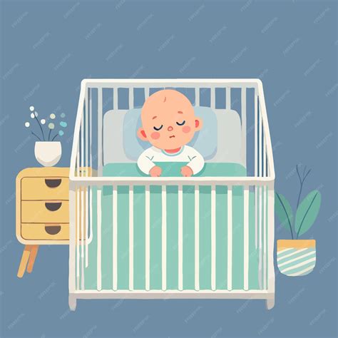 Baby sleeping peacefully in a cardboard box crib