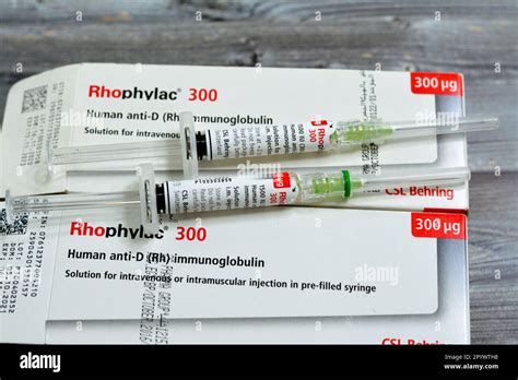 Fiala di immunoglobuline anti-Rh(D)
