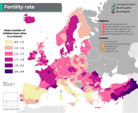 Map of fertility laws in Europe