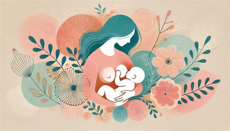 Illustrazione del legame madre-bambino durante l'allattamento